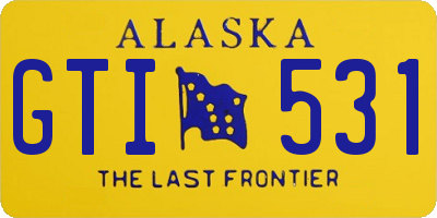 AK license plate GTI531