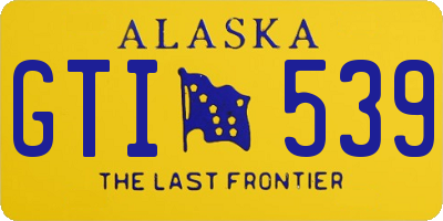 AK license plate GTI539