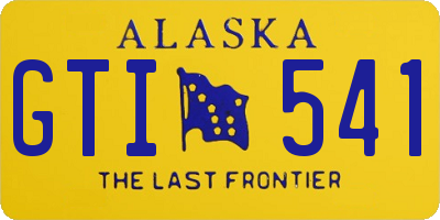 AK license plate GTI541