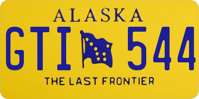 AK license plate GTI544