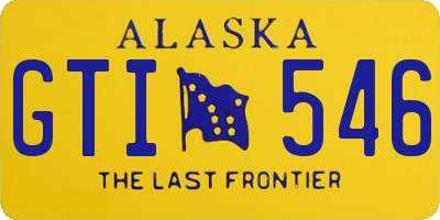 AK license plate GTI546