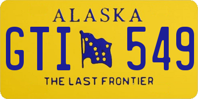 AK license plate GTI549