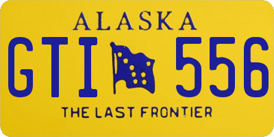 AK license plate GTI556