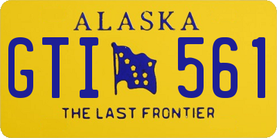 AK license plate GTI561