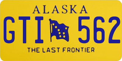 AK license plate GTI562