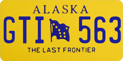 AK license plate GTI563