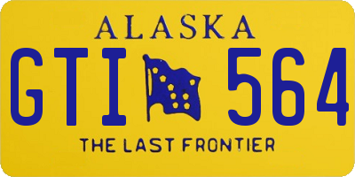 AK license plate GTI564