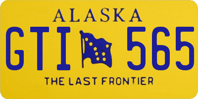 AK license plate GTI565