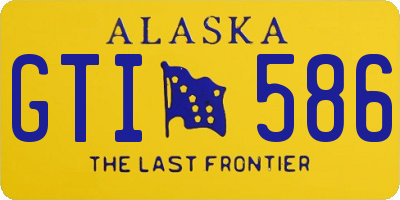 AK license plate GTI586