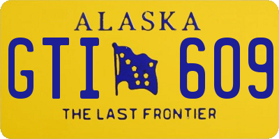 AK license plate GTI609