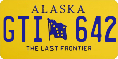 AK license plate GTI642