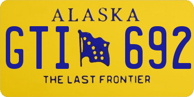 AK license plate GTI692