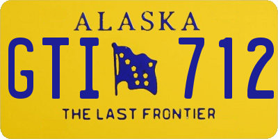 AK license plate GTI712