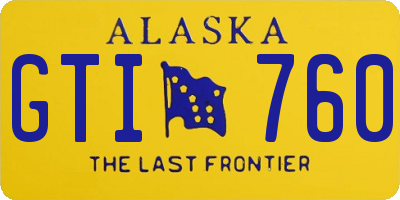 AK license plate GTI760