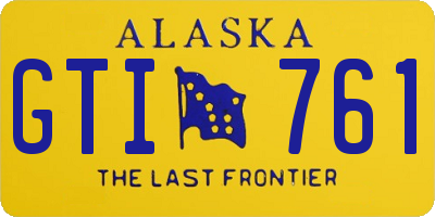 AK license plate GTI761