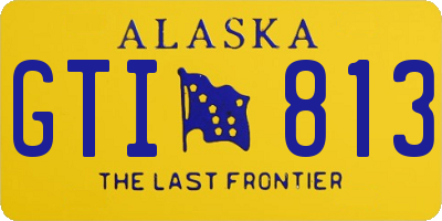 AK license plate GTI813