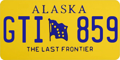 AK license plate GTI859