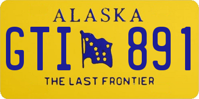 AK license plate GTI891