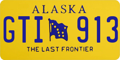 AK license plate GTI913