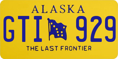AK license plate GTI929