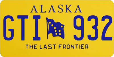 AK license plate GTI932