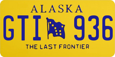 AK license plate GTI936