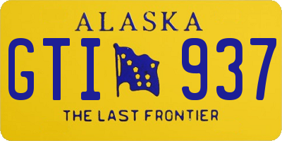 AK license plate GTI937