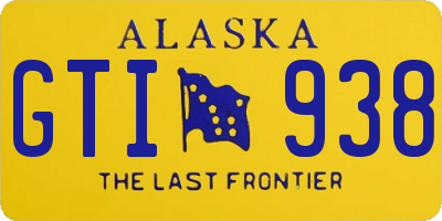 AK license plate GTI938