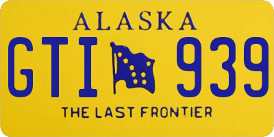 AK license plate GTI939