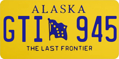 AK license plate GTI945