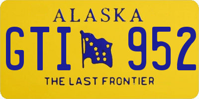 AK license plate GTI952