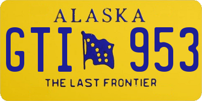 AK license plate GTI953