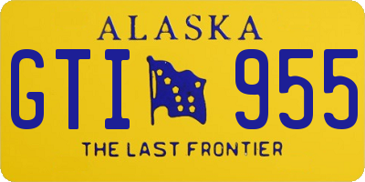 AK license plate GTI955