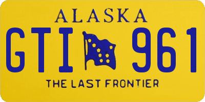 AK license plate GTI961