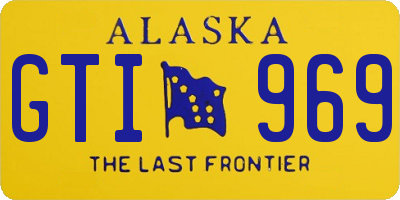 AK license plate GTI969