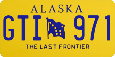 AK license plate GTI971