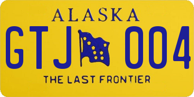 AK license plate GTJ004