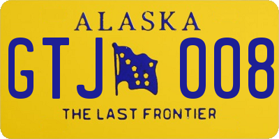 AK license plate GTJ008