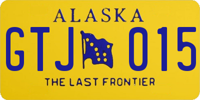 AK license plate GTJ015