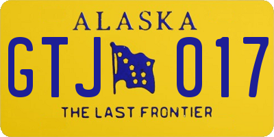 AK license plate GTJ017