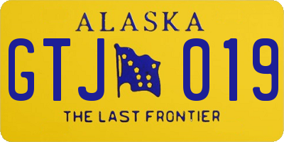 AK license plate GTJ019