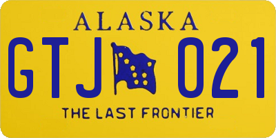 AK license plate GTJ021