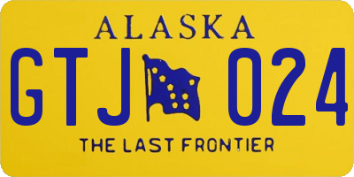 AK license plate GTJ024