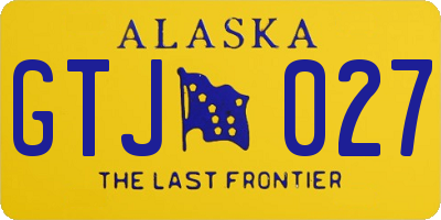 AK license plate GTJ027