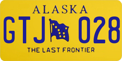 AK license plate GTJ028