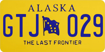 AK license plate GTJ029