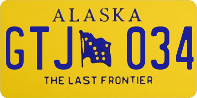 AK license plate GTJ034