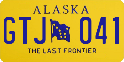 AK license plate GTJ041