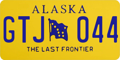 AK license plate GTJ044