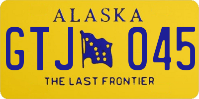 AK license plate GTJ045